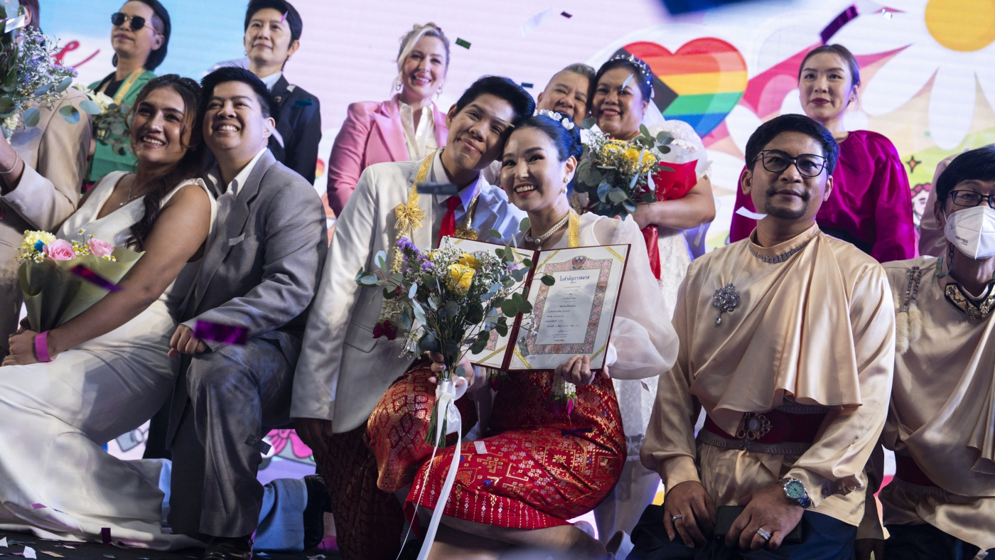 Couples get married as same-sex marriage law takes effect in Thailand: NPR