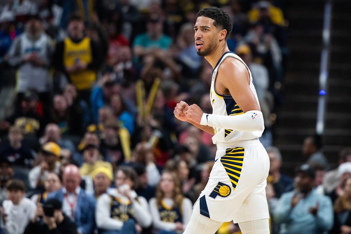 Pacers-star Tyrese Haliburton touches Wild 3-Pointer above Giannis Antetokounmpo, completes 4-point game to beat bucks