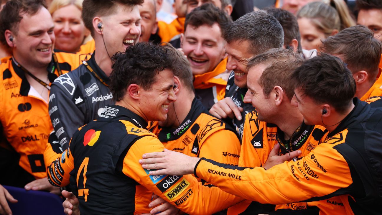 Australian GP: Lando Norris keeps Max Verstappen to win exciting race