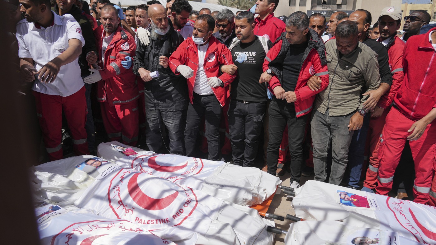 Video shows Gaza Rescue Crews Under Israeli Fire, Medici say: NPR