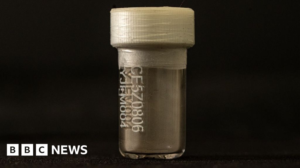 Extremely rare moon dust borrowed from China shown in the UK