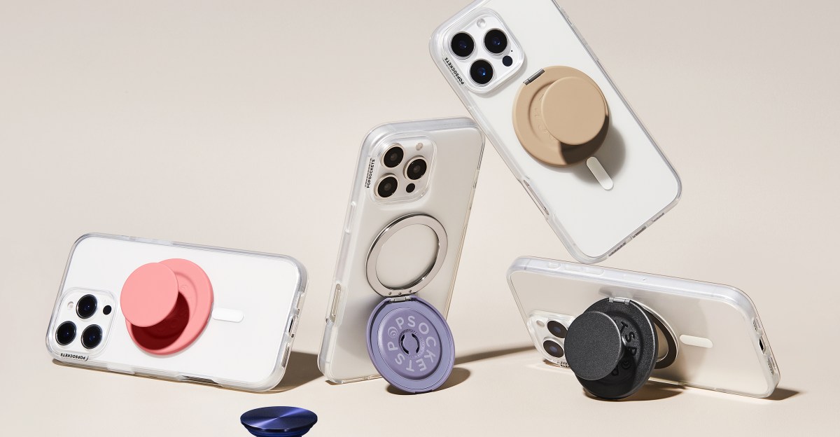 The new kick-out grip of PopSockets can support your phone vertically