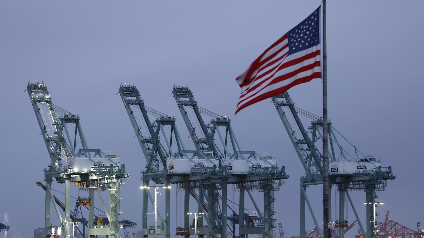 In the aftermath of the rates, cargo in the port of LA has fallen by 35%: NPR