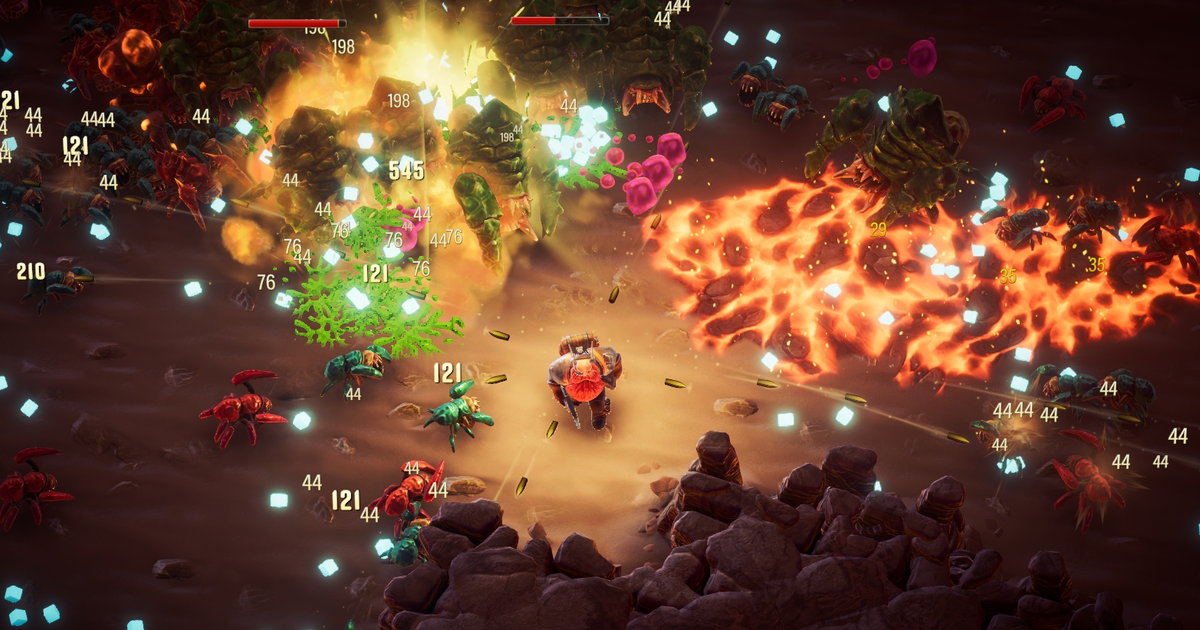 Impressive Autoshooter Dwarf-Vs-Alien Deep Rock Galactic: Survivor Burrows from early access