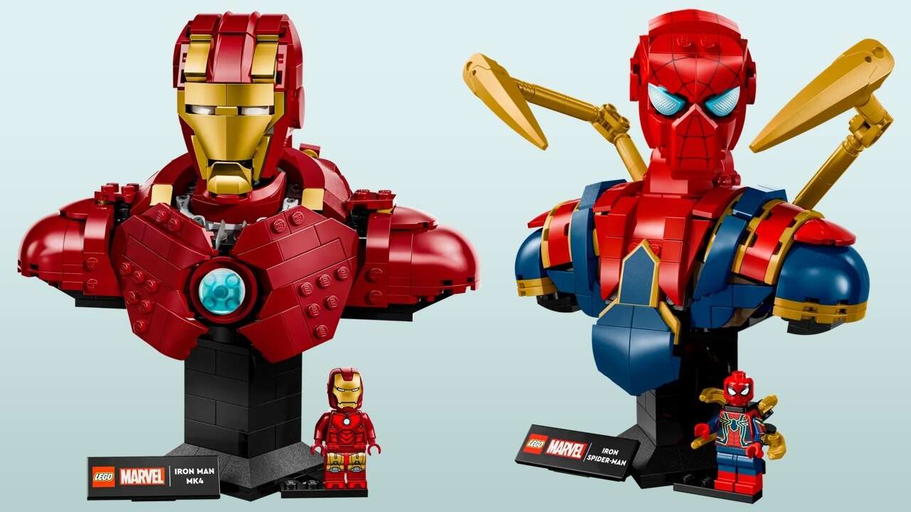 Lego's new Spider-Man and Iron Man busts are available for limited-time discounts