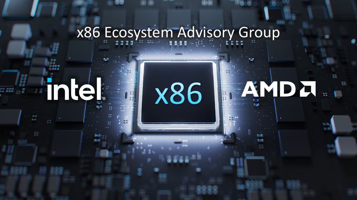 A graphic for Intel, AMD, and the x86 Ecosystem Advisory Group