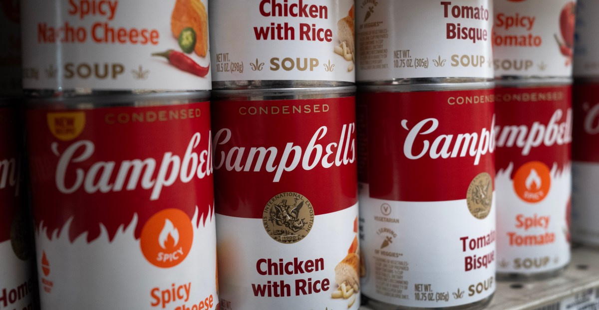 Campbell’s promises that its soups are not made with 3D printed meat
